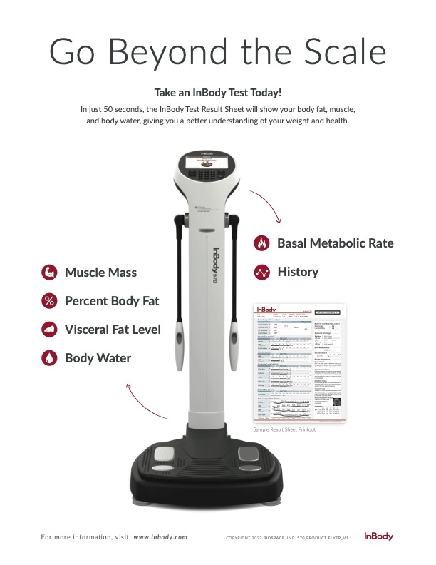 Brochure and specs of the InBody 570